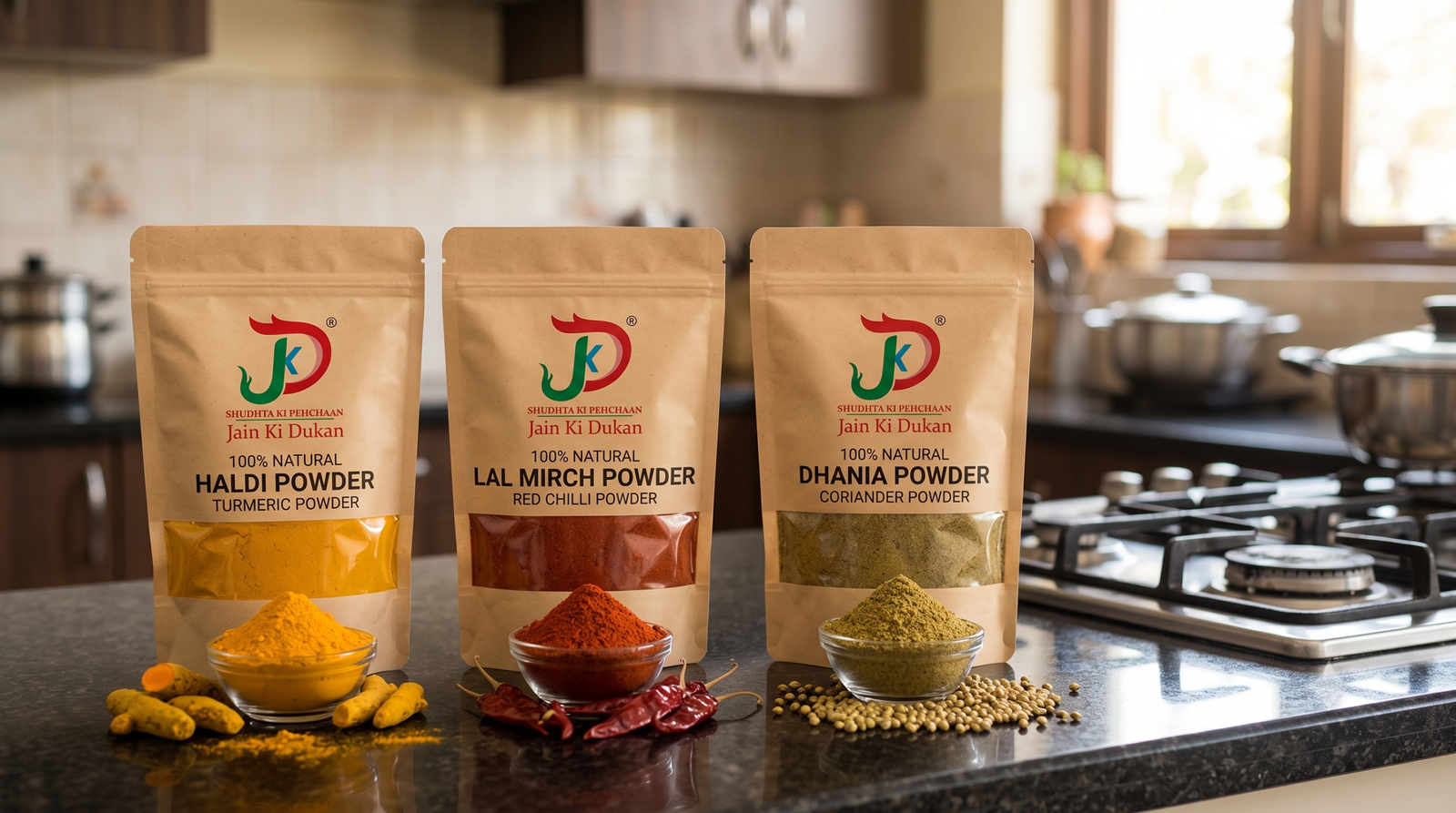 Haldi-Mirchi-Dhania Combo