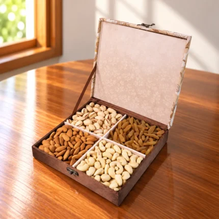 shubh diwali dry fruit box open